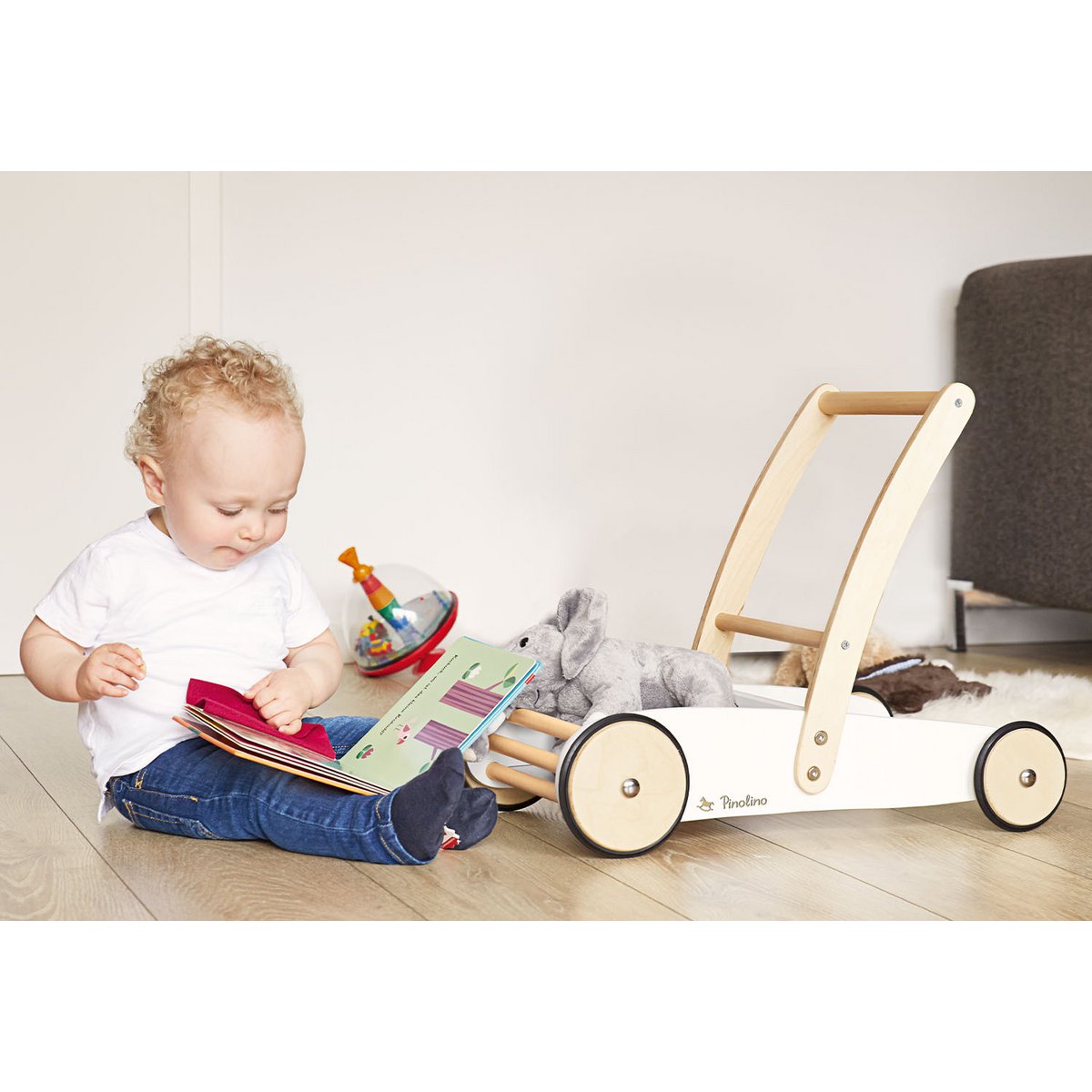 Leren Walker "uli", wit
