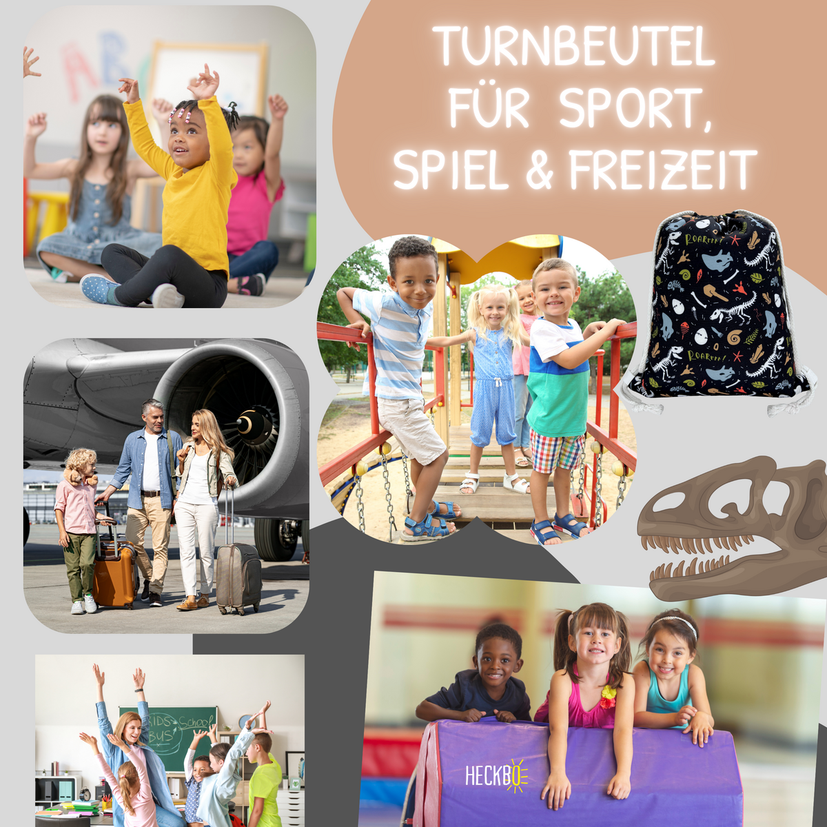 Gymnastics voor kinderen Dino Skeleton
