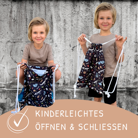 Gymnastiek voor kinderen Dino Skeleton Bag