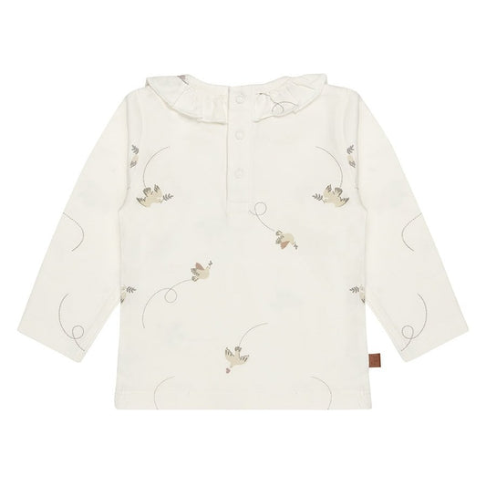 Volg je hart Kinderen shirt ruches kraag | Straalstroom