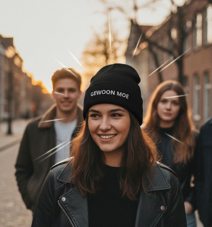 Beanie met omgeslagen rand