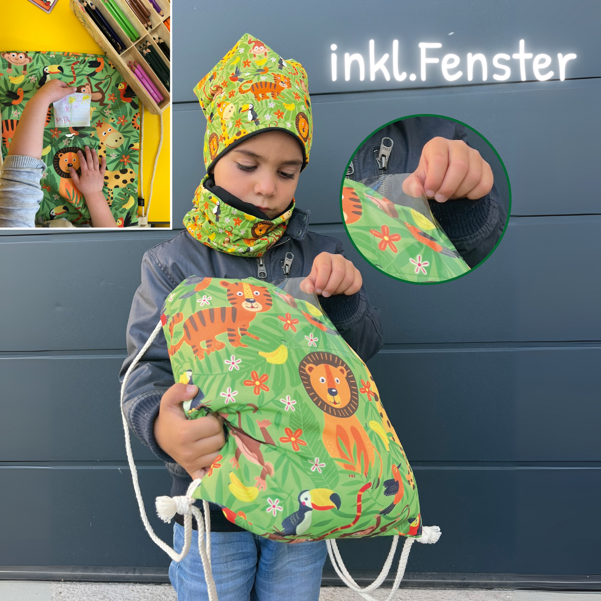 Gymnastics Jungle voor kinderen met raam