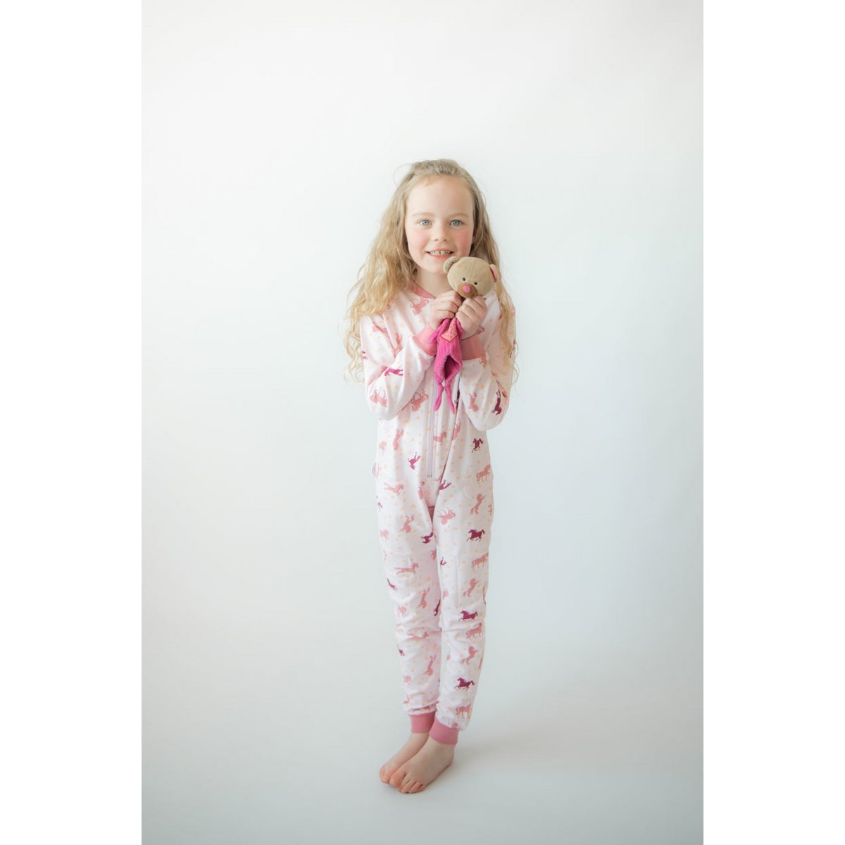 Paardroze F&D Onesie Tiener | Roze