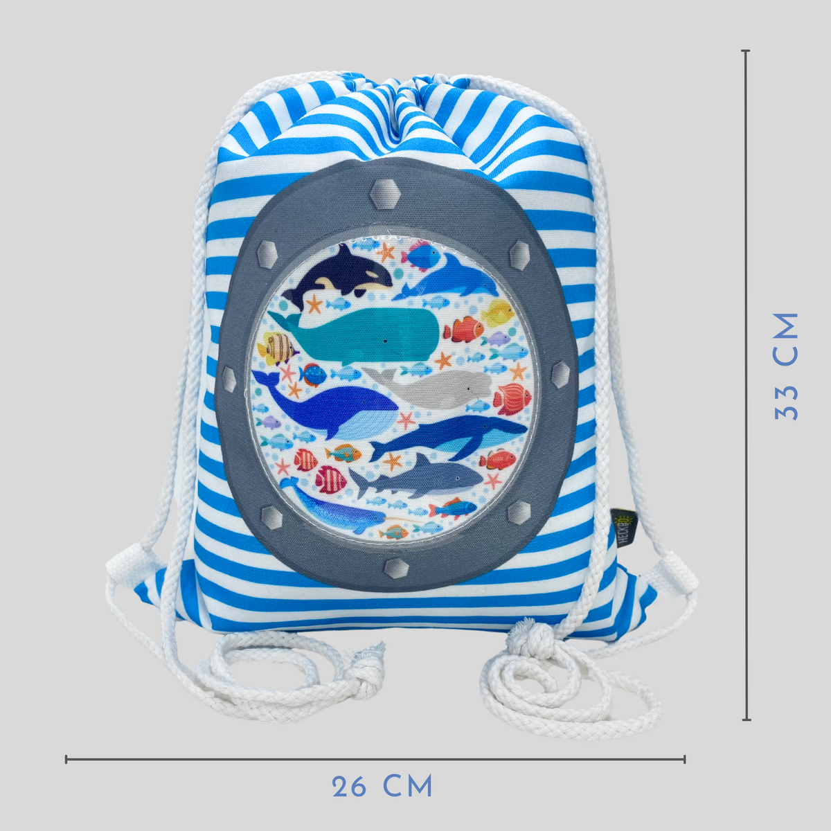 Gymnastiektas voor kinderen met een kijkvenster