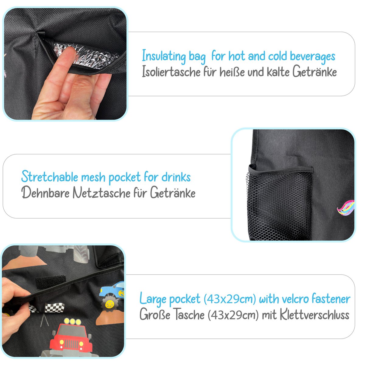 Werkerzak van de auto achterstoel - Monster Truck