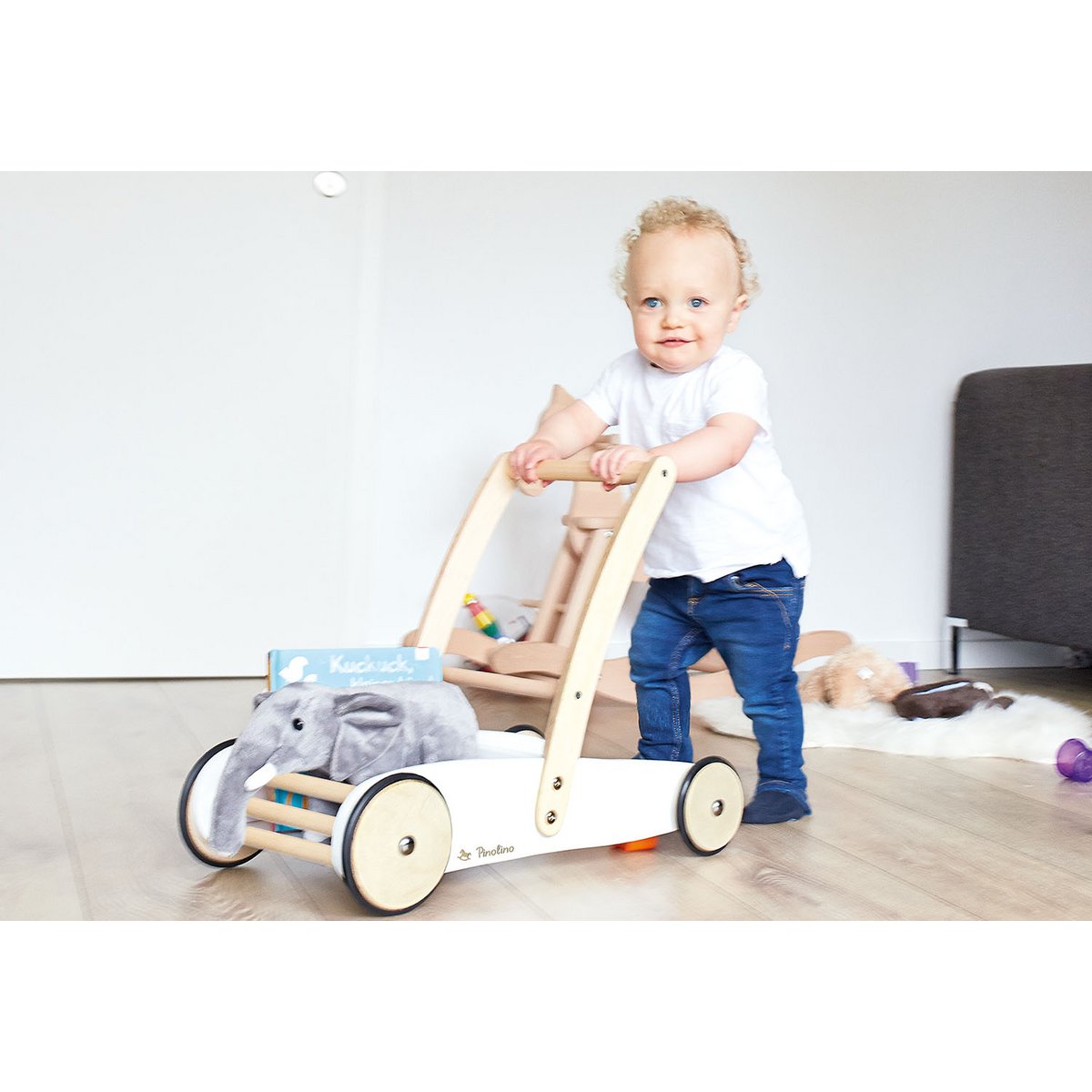 Leren Walker "uli", wit
