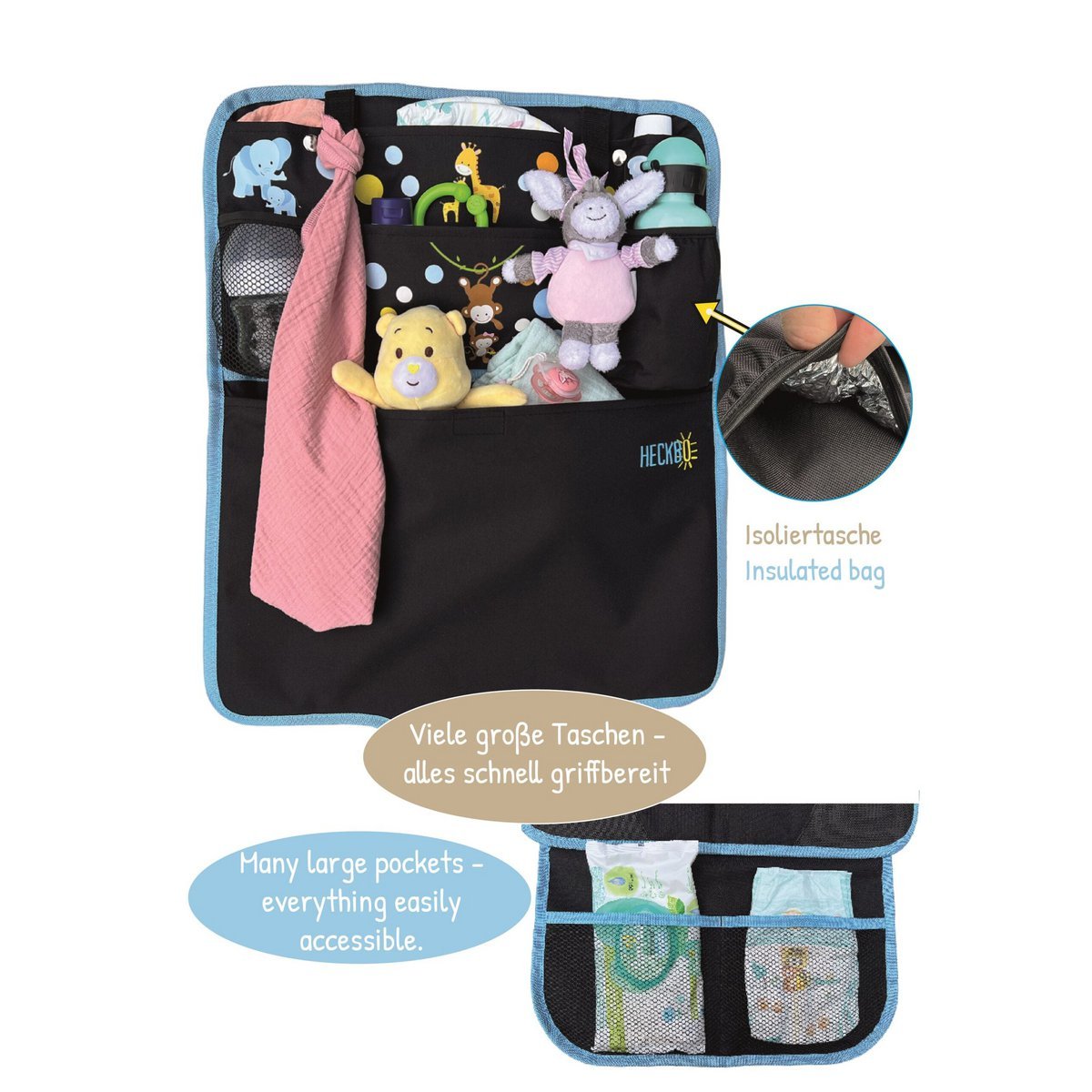 Kinderautostoel stoelhoes baby dieren mama