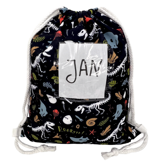 Gymnastiek voor kinderen Dino Skeleton Bag