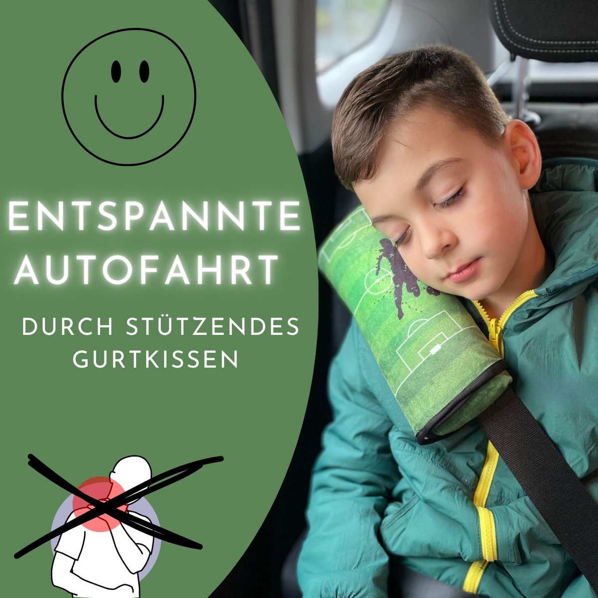 Auto slaapkussen voetbal