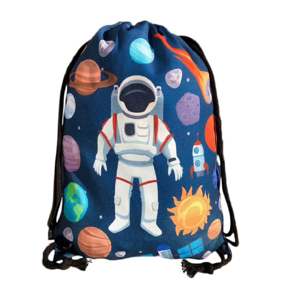 Gym Bag Astronaut voor kinderen - Zwart