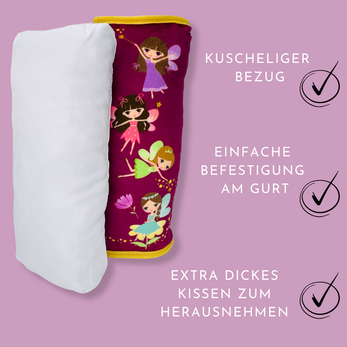 Auto slaapkussen fee