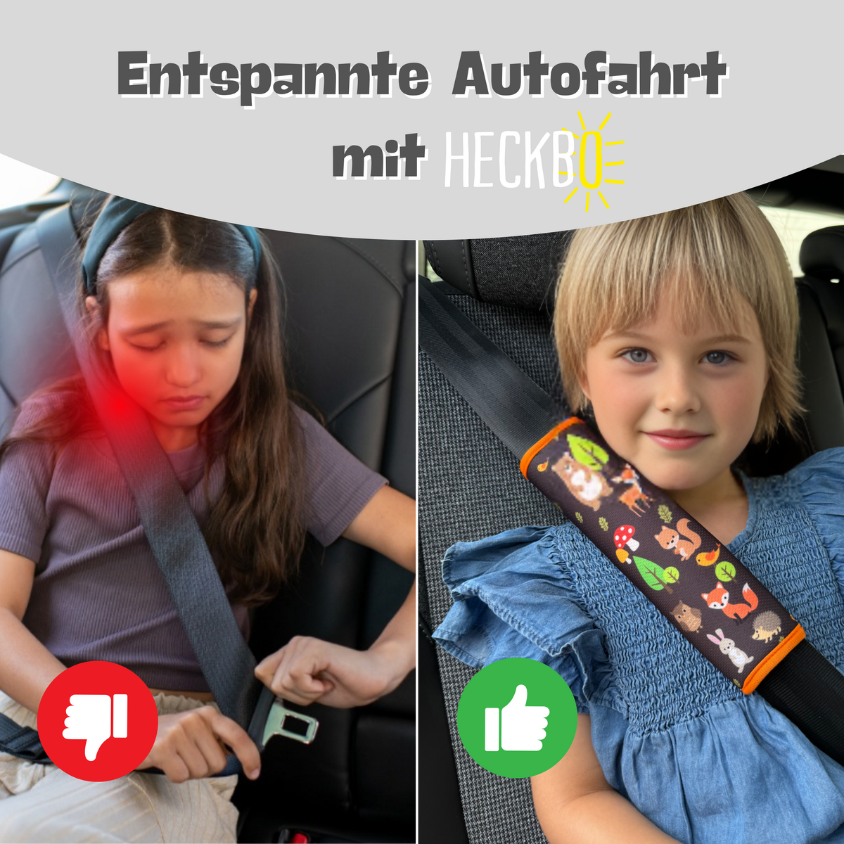 Auto Gurtschutz Waldtiere