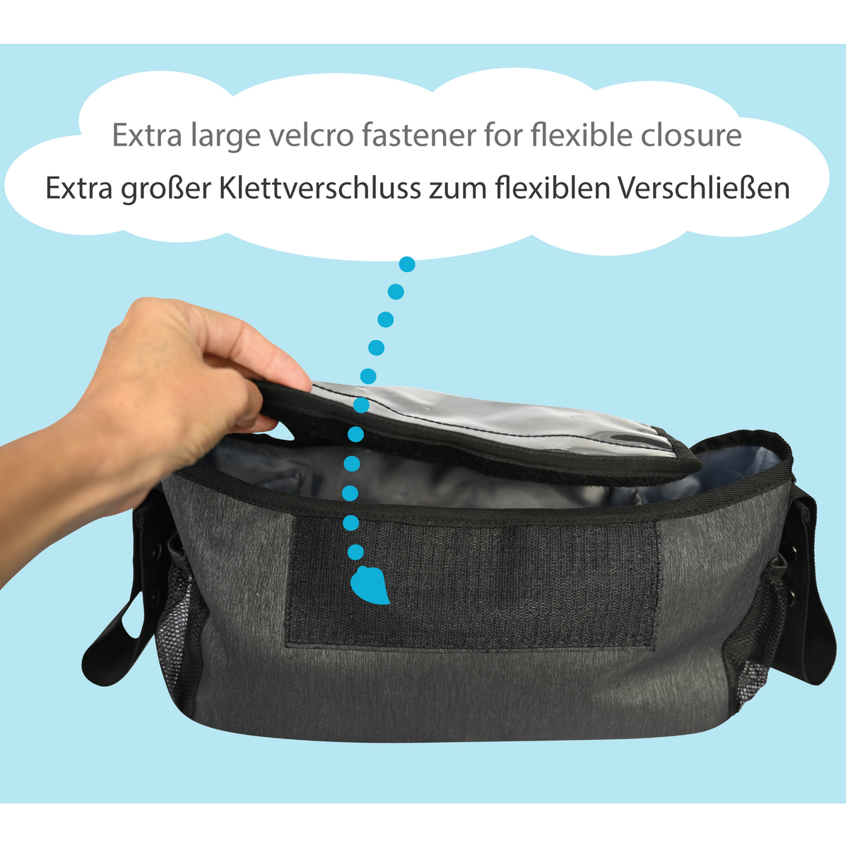 Baby Stroller Bag met een smartphonietas