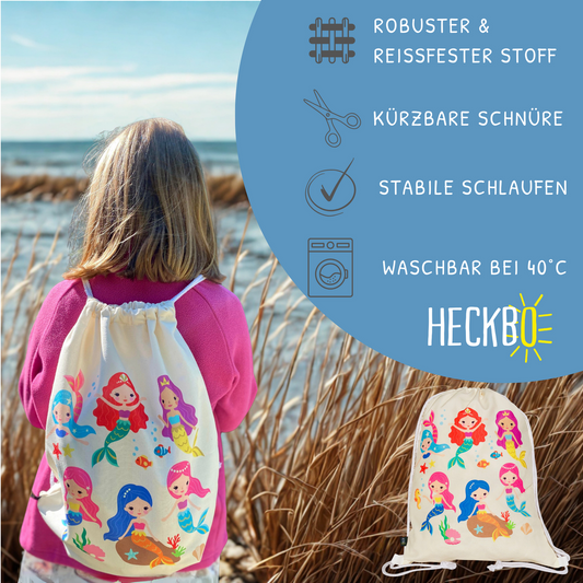 Sporttas zeemeermin beige