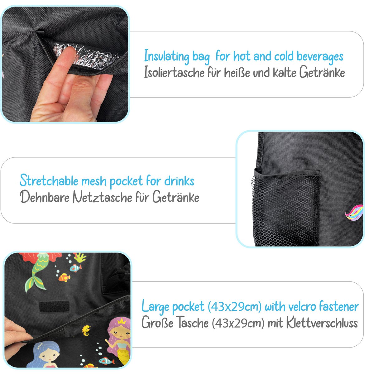 Wedertoel van de auto achterstoel - Mermaid