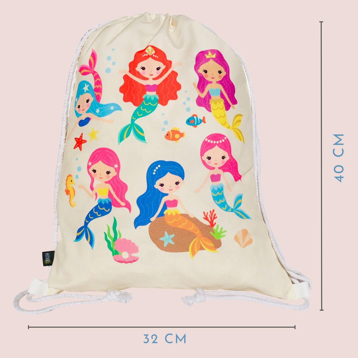 Sporttas zeemeermin beige