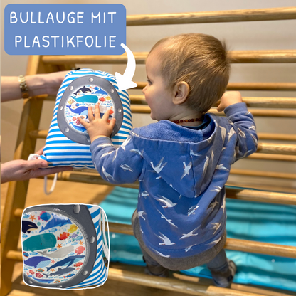 Gymnastiektas voor kinderen met een kijkvenster