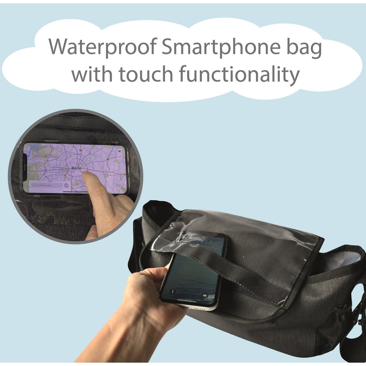 Baby Stroller Bag met een smartphonietas