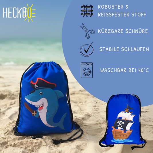 Gym Bag Pirates Shark voor kinderen