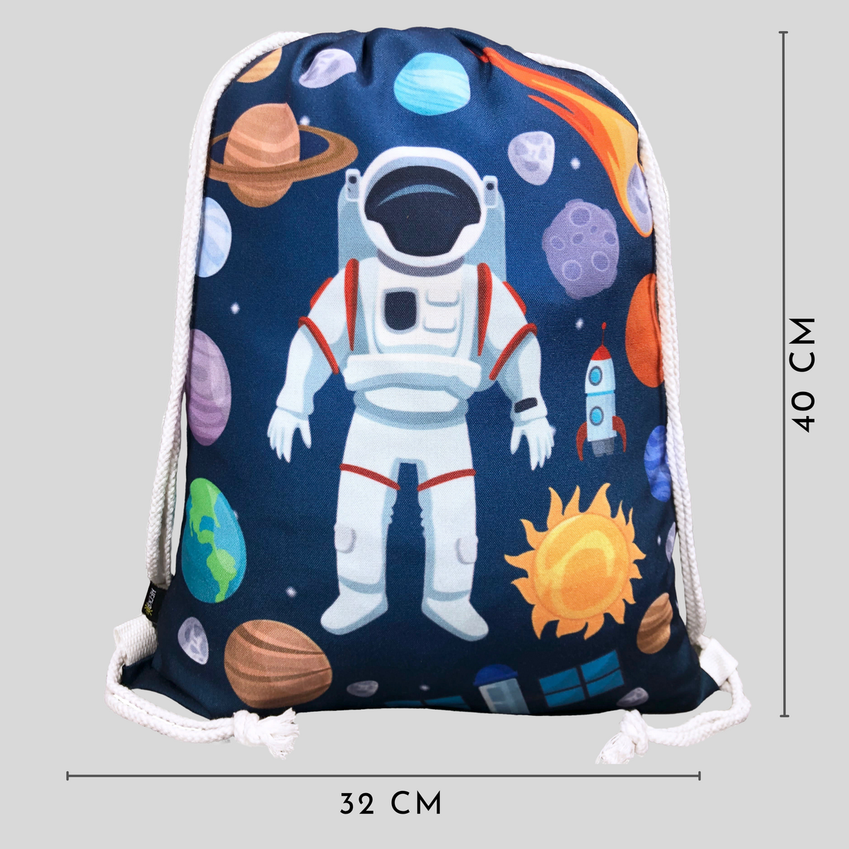 Gym Bag Astronaut voor kinderen - Wit