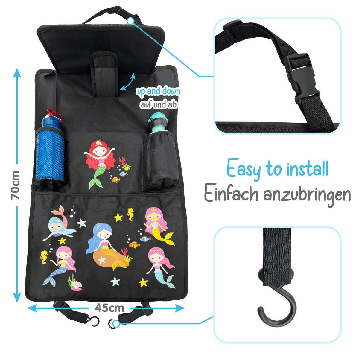 Wedertoel van de auto achterstoel - Mermaid