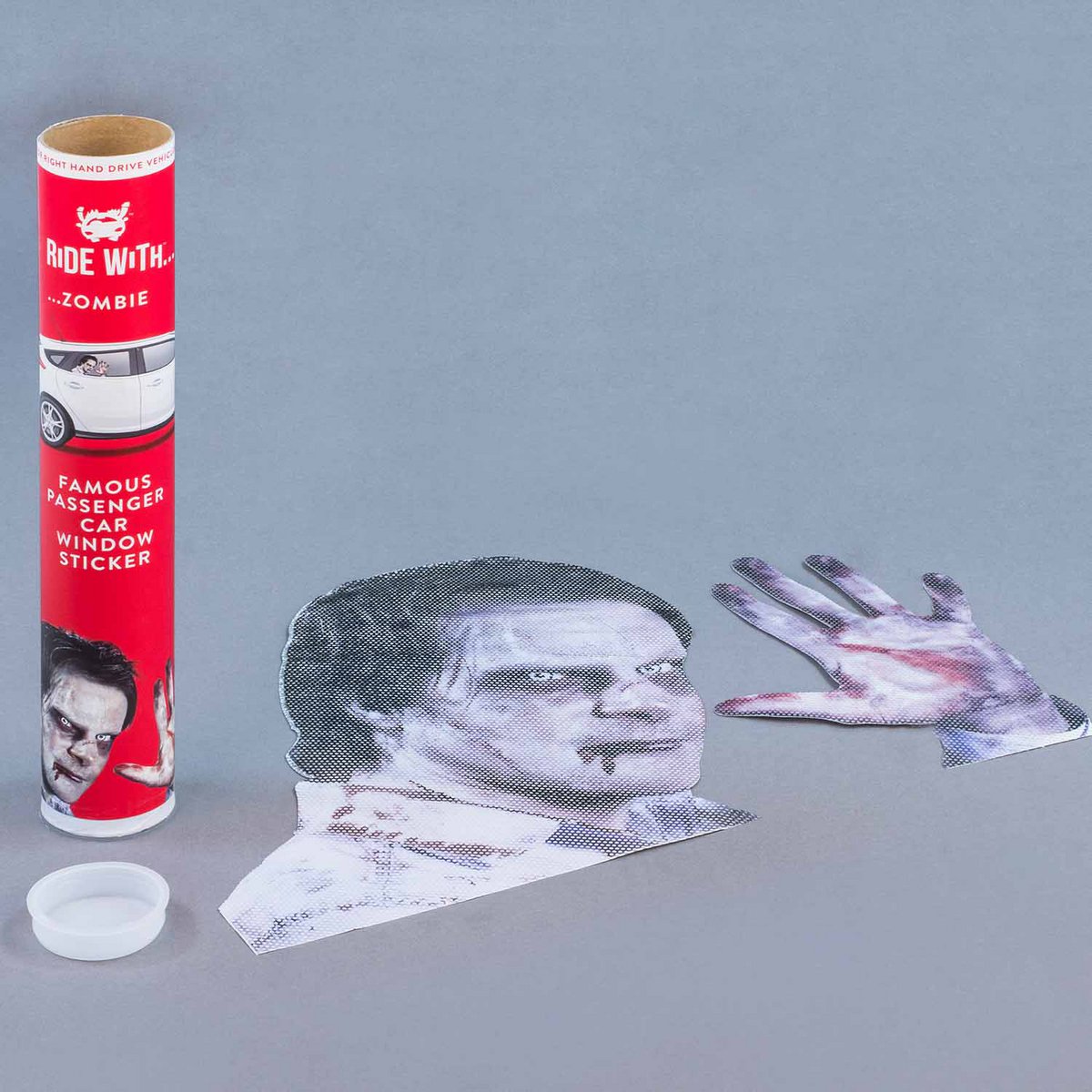 Rijd met een zombie - Raamstickers