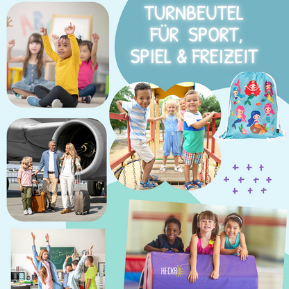 Sporttas zeemeermin turkoois