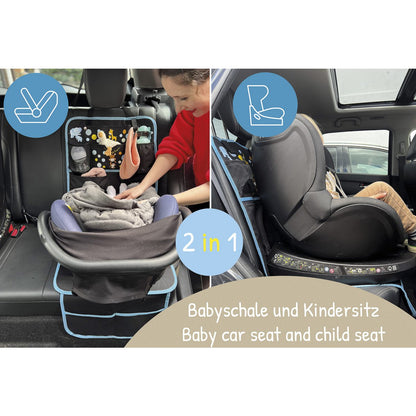 Kinderautostoel stoelhoes baby dieren mama