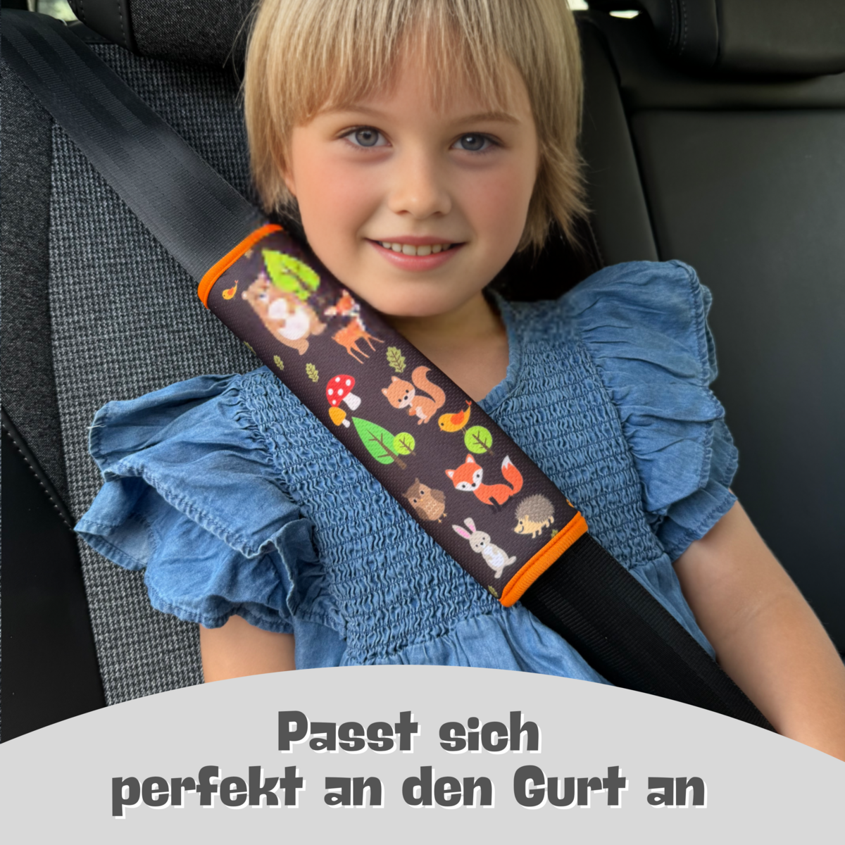 Auto Gurtschutz Waldtiere
