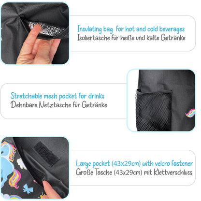 Werkerzak van de auto achterstoel - eenhoorn